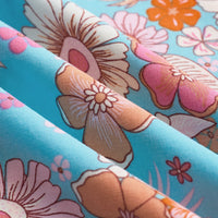 Tina | Stilvolles blumiges Maxikleid mit femininer Smokarbeit