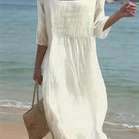 Aubrey | stilvolles einfarbiges Kleid für Damen