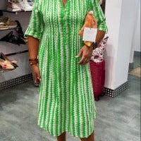 Nilanie | Gestreiftes Sommerkleid für den Urlaub