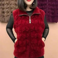 Narissa | Damenjacke aus Samtimitat mit Reverskragen