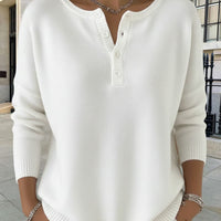 Leilani | Klassische Strickjacke mit Knöpfen und langen Ärmeln