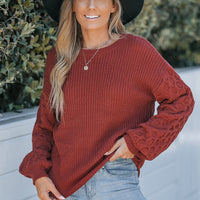 Zaylee | eleganter Pullover mit Puffärmeln für Damen