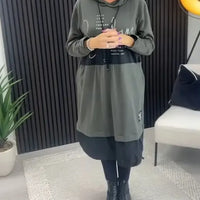 Ailyn | Bedrucktes Herbst-/Winterkleid