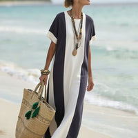 Hartt | Ärmelloses Sommerkleid mit Kontrastdruck