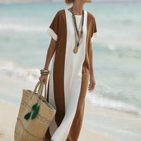 Hartt | Ärmelloses Sommerkleid mit Kontrastdruck