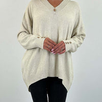 Zoryda | Strickpullover mit V-Ausschnitt