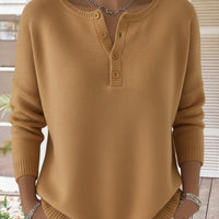 Leilani | Klassische Strickjacke mit Knöpfen und langen Ärmeln