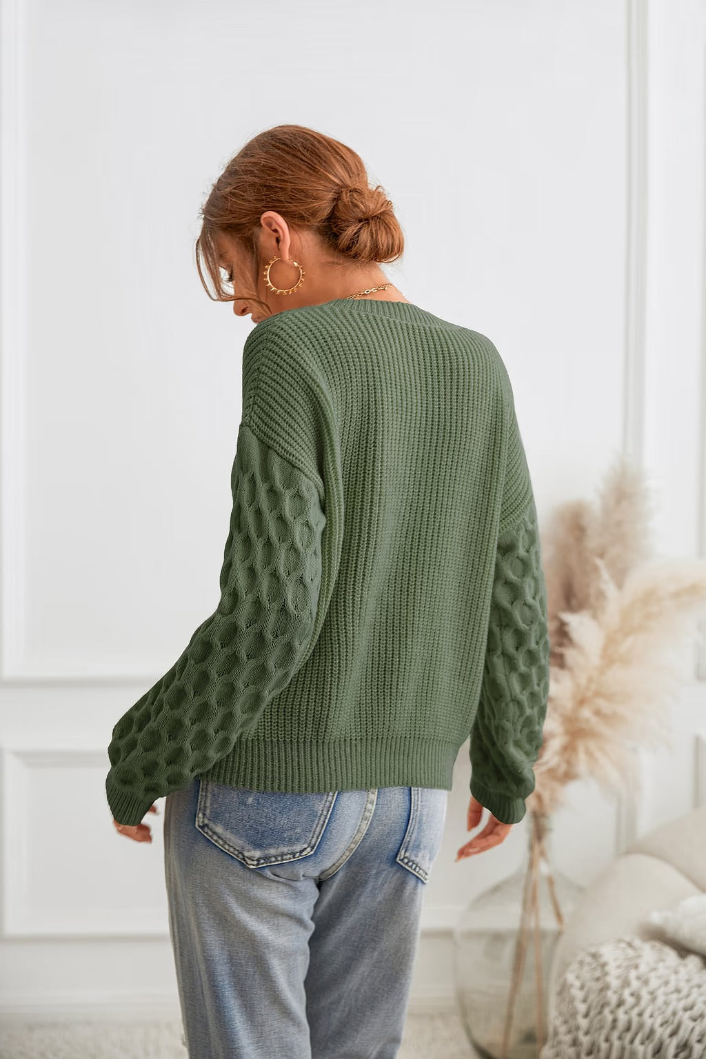 Zaylee | eleganter Pullover mit Puffärmeln für Damen