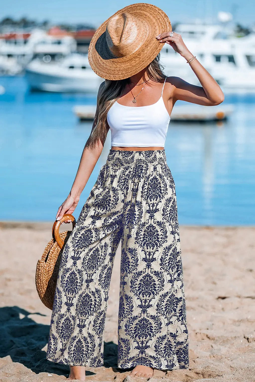 Theodora | elegante Hose mit Bund für Damen