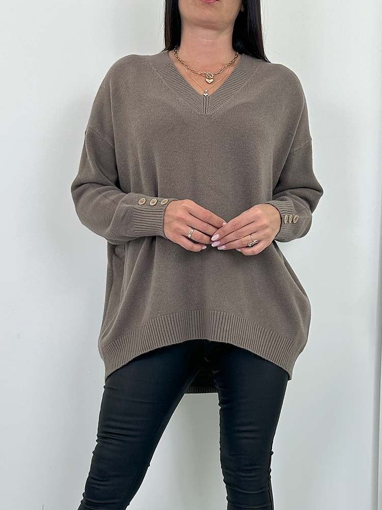 Zoryda | Strickpullover mit V-Ausschnitt