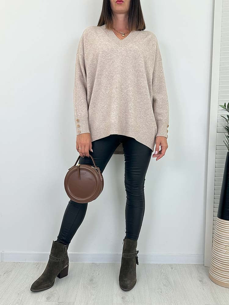 Zoryda | Strickpullover mit V-Ausschnitt