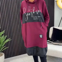 Ailyn | Bedrucktes Herbst-/Winterkleid