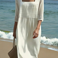 Aubrey | stilvolles einfarbiges Kleid für Damen