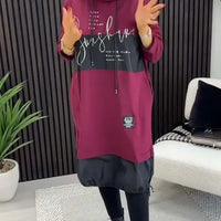 Ailyn | Bedrucktes Herbst-/Winterkleid