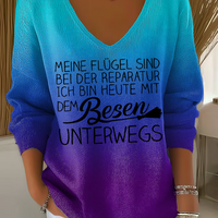 Thea | Damen-Shirt, entspannt & stilvoll mit V-Ausschnitt