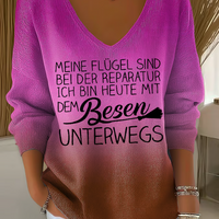 Thea | Damen-Shirt, entspannt & stilvoll mit V-Ausschnitt