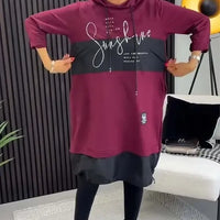 Ailyn | Bedrucktes Herbst-/Winterkleid