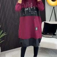 Ailyn | Bedrucktes Herbst-/Winterkleid