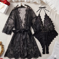 Kelene | Damen-Spitzen-Nachtset