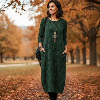 Madiany | Warmes Winterkleid mit elegantem Schnitt