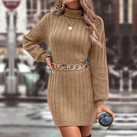 Vivina | Strickkleid mit Rollkragen