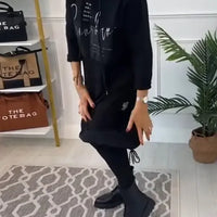 Ailyn | Bedrucktes Herbst-/Winterkleid