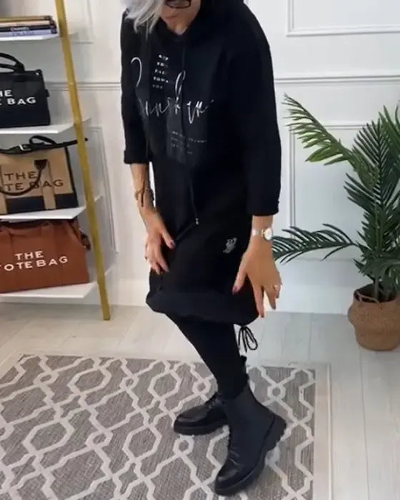 Ailyn | Bedrucktes Herbst-/Winterkleid