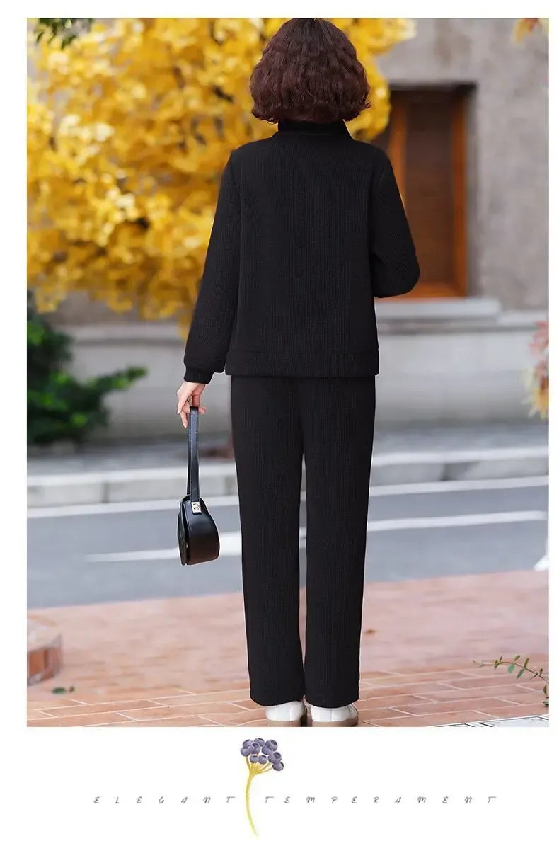 Qelina | Samtiger Damenanzug