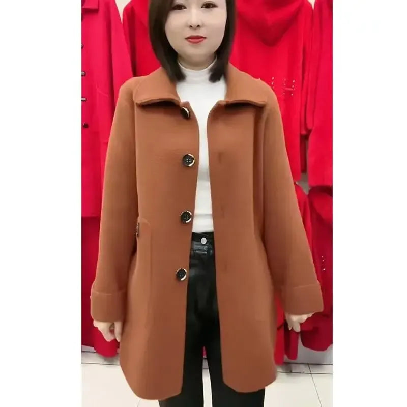 Ezaly | Wendbarer Damen-Wollmantel