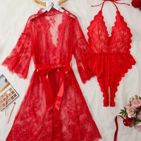 Kelene | Damen-Spitzen-Nachtset