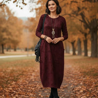 Madiany | Warmes Winterkleid mit elegantem Schnitt