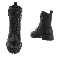 Mareta | Gefütterte schwarze Stiefeletten