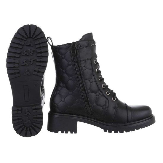 Mareta | Gefütterte schwarze Stiefeletten