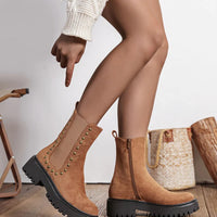 Jasmien | Stiefeletten in Taupe