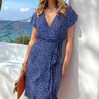 Brianna | feminines Wickelkleid mit Leopardenmuster