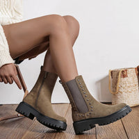 Jasmien | Stiefeletten in Taupe