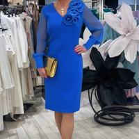 Akishia | Damenkleid mit V-Ausschnitt