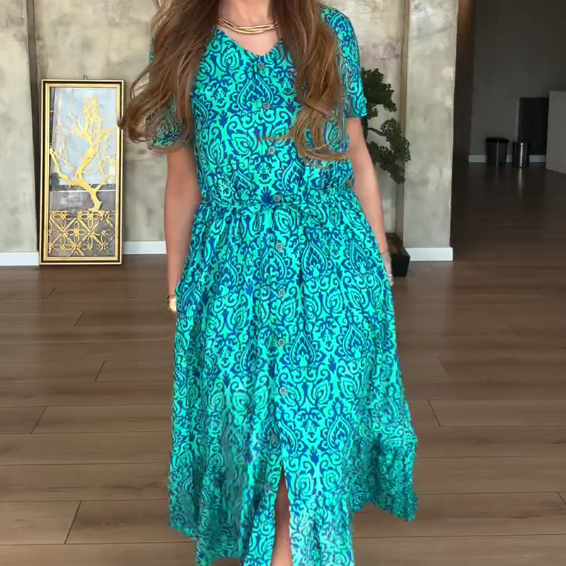 Yara | zeitloses Blumenkleid in Übergröße für jeden Anlass