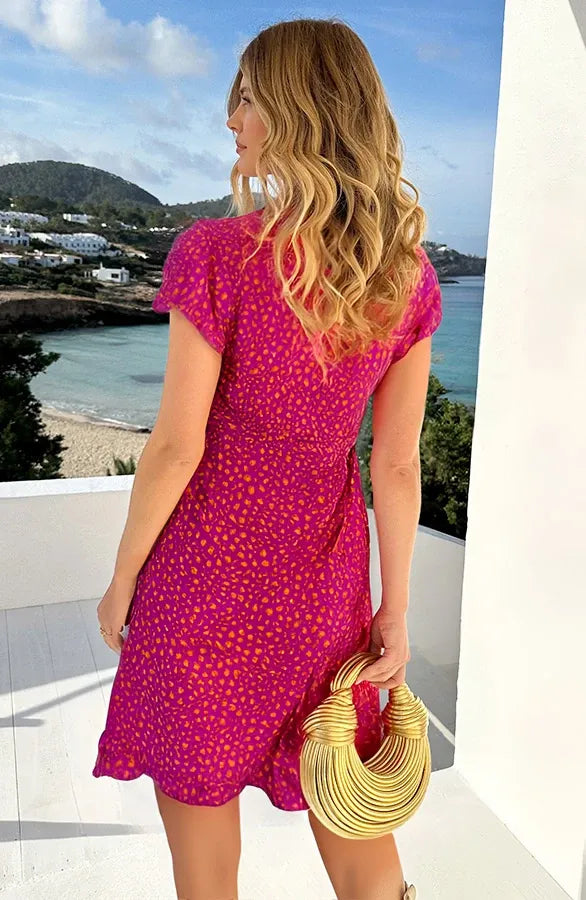 Brianna | feminines Wickelkleid mit Leopardenmuster