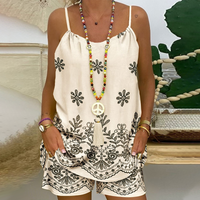 Bernice | Spaghetti-Träger-Shirt und Shorts