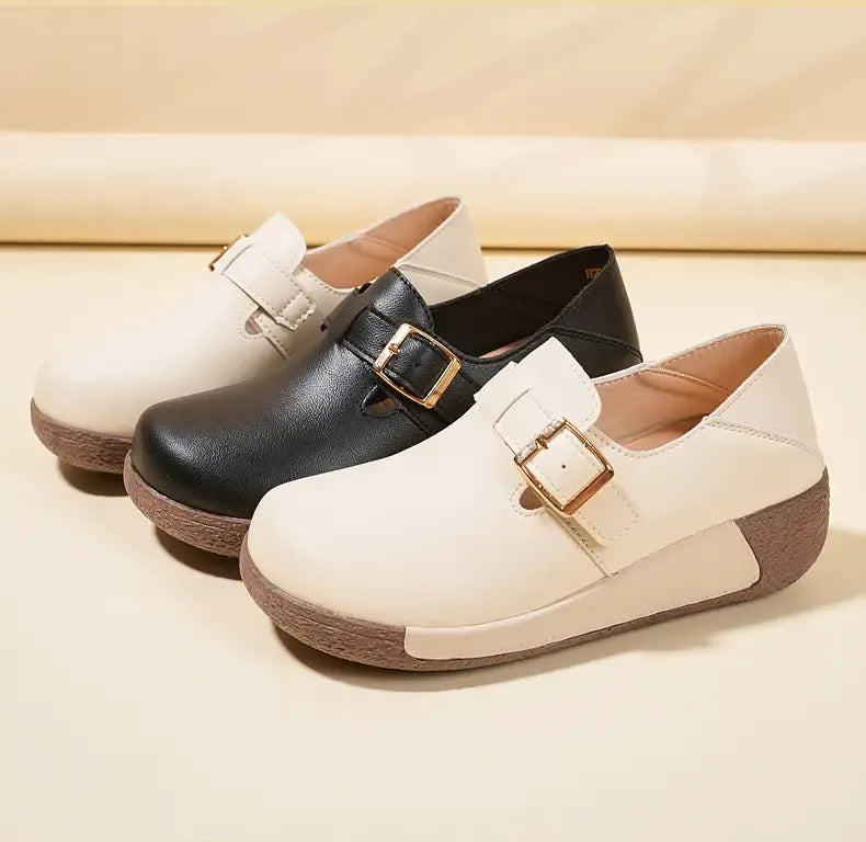 Ciara | Damen-Lederschuhe mit dicker Sohle