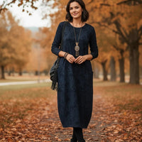Madiany | Warmes Winterkleid mit elegantem Schnitt