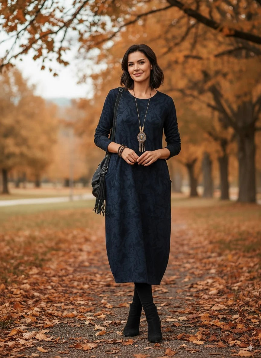 Madiany | Warmes Winterkleid mit elegantem Schnitt