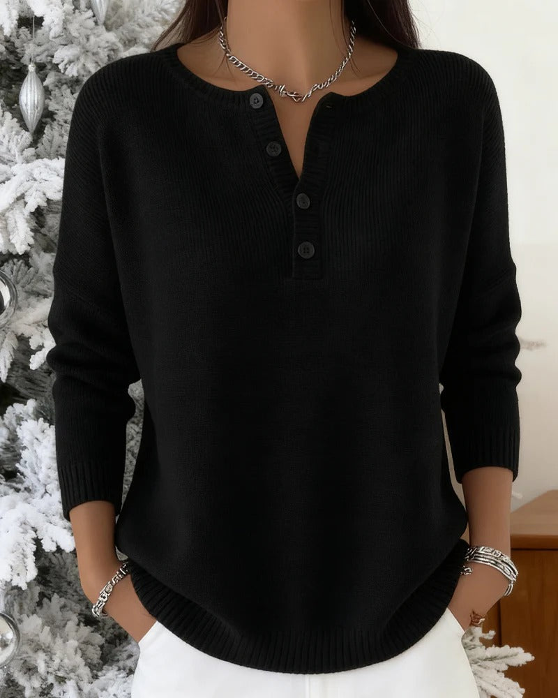 Leilani | Klassische Strickjacke mit Knöpfen und langen Ärmeln