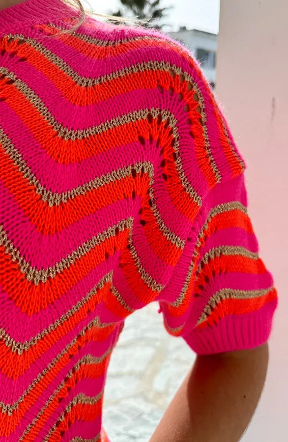 Blossom | femininer Zickzack-Pullover für den Alltag