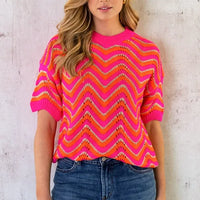 Blossom | femininer Zickzack-Pullover für den Alltag