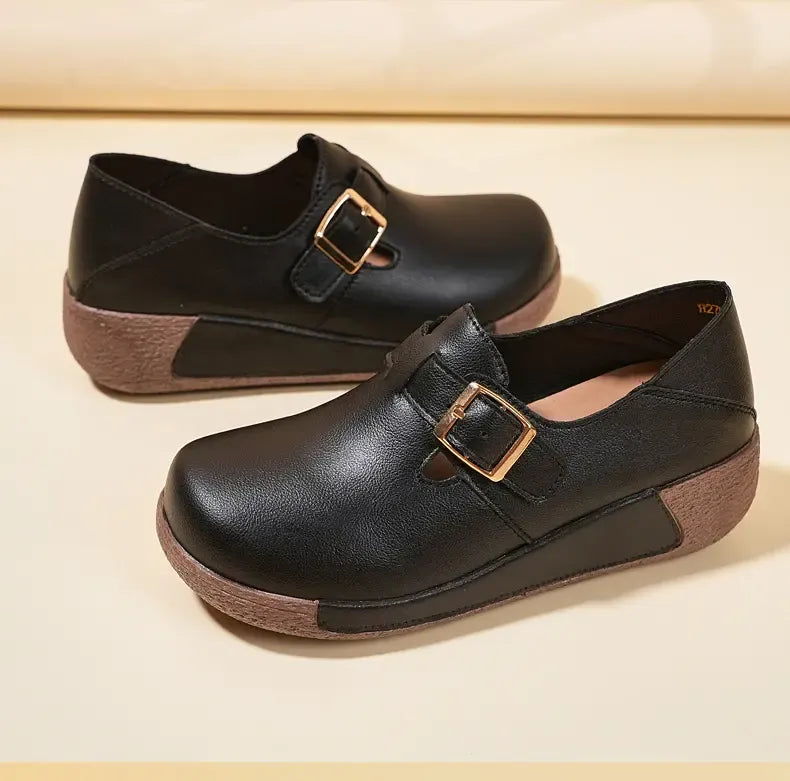 Ciara | Damen-Lederschuhe mit dicker Sohle