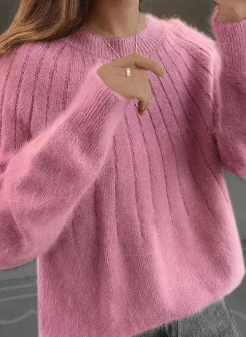 Maliyah | flauschiger Kaschmirpullover für Damen.