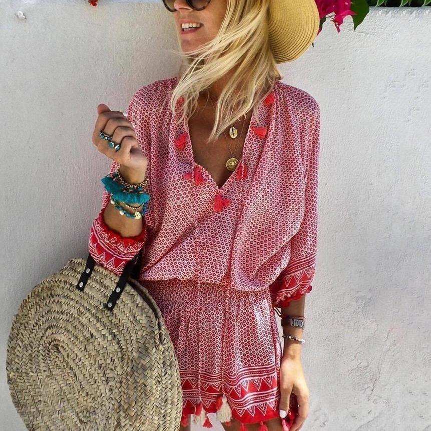 River | Boho-Kleid mit Quasten