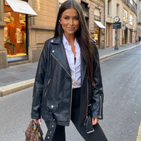 Nina | Klassische Lederjacke für Damen, edel & vielseitig